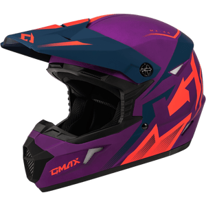 MX-46 Compound Helmet by GMAX D3464936 Off Road Helmet 72-67116L Western Powersports Purple/Blue / LG