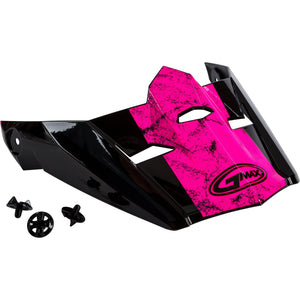 MX-46 Dominant Visor w/ Screws by GMAX G046893 Helmet Shield 72-3212 Western Powersports Drop Ship XS/SM / Black/Pink/White