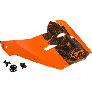 MX-46 Dominant Visor w/ Screws by GMAX G046897 Helmet Shield 72-3216 Western Powersports Drop Ship XS/SM / Orange/Black