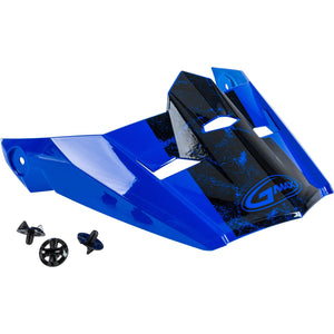 MX-46 Dominant Visor w/ Screws by GMAX G046899 Helmet Shield 72-3218 Western Powersports Drop Ship XS/SM / Blue/Black/White