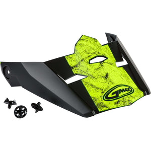 MX-46 Dominant Visor w/ Screws by GMAX G046901 Helmet Shield 72-3220 Western Powersports Drop Ship XS/SM / Black/Hi-Vis Yellow