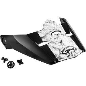 MX-46 Dominant Visor w/ Screws by GMAX G046903 Helmet Shield 72-3222 Western Powersports Drop Ship XS/SM / Black/White/Red