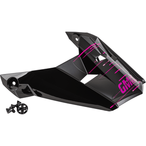 MX-46 Frequency Off-Road Visor by GMAX G0463173 Helmet Shield 72-6756 Western Powersports Drop Ship XS/MD / Matte Black/Pink