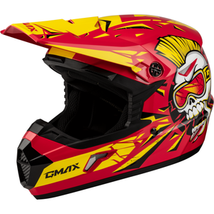 MX-46Y Unstable Helmet by GMAX D3465232 Off Road Helmet 72-6744YL Western Powersports Red/Yellow / LG