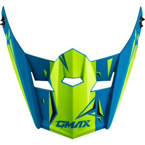 MX-46Y Unstable Helmet by GMAX G0465182 Off Road Helmet 72-6739 Western Powersports Blue/Green / Youth SM - LG