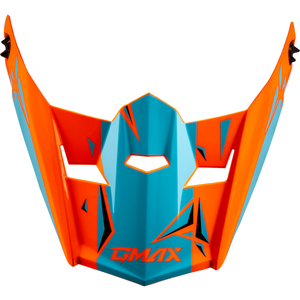 MX-46Y Unstable Helmet by GMAX G0465212 Off Road Helmet 72-6741 Western Powersports Hi-Vis Orange/Blue / Youth SM - LG