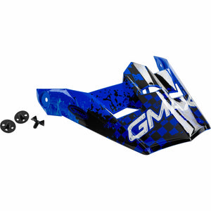 MX-49Y Anim8 Helmet Visor by GMAX G046912 Helmet Shield 72-3238 Western Powersports Drop Ship SM-LG / Blue/Silver/Black