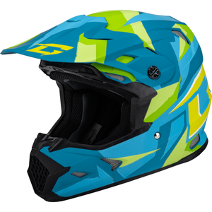 MX-96 Splinter Helmet by GMAX D3961188 Off Road Helmet 72-73722X Western Powersports Blue/Green / 2X