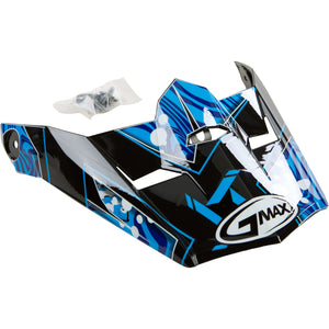 MX46Y Helmet Visor by GMAX G046858 Helmet Shield 72-3941 Western Powersports Drop Ship SM-LG / Black/Blue