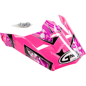 MX46Y Helmet Visor by GMAX G046862 Helmet Shield 72-3944 Western Powersports Drop Ship SM-LG / Black/Pink/Purple