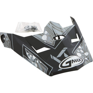 MX46Y Helmet Visor by GMAX G046863 Helmet Shield 72-3946 Western Powersports Drop Ship SM-LG / Matte Black/Dark Silver