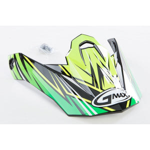 MX86 Helmet Visor by GMAX G086013 Helmet Shield 72-3818 Western Powersports Drop Ship Green/Hi-Vis Yellow