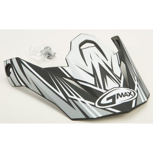 MX86 Helmet Visor by GMAX G086014 Helmet Shield 72-3819 Western Powersports Drop Ship Matte Silver/White