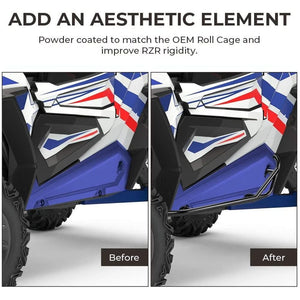 Nerf Bars Rock Sliders For Polaris RZR XP 1000/ XP Turbo by Kemimoto FTVNB001 Rock Slider FTVNB001 Kemimoto