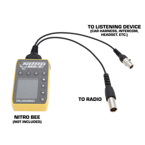 Nitro Bee Xtreme To 5-Pin Car Harness Or Headset - Adapter by Rugged Radios CS-NITRO-ADPT-2 01039374006258 Rugged Radios