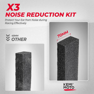 Noise Reduction Kit for Can-Am Maverick X3 by Kemimoto B0701-00101BK None B0701-00101BK Kemimoto