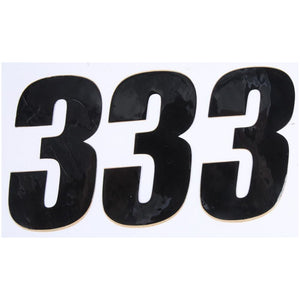 Number 3 Black 4" 3/Pack By D'Cor 45-24-3 Number Set 862-243 Western Powersports