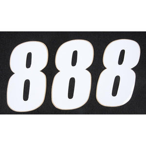 Number 8 White 4" 3/Pack By D'Cor 45-14-8 Number Set 862-148 Western Powersports