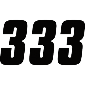 Number Stickers By Factory Effex 08-90003 Number Set 4310-0247 Parts Unlimited