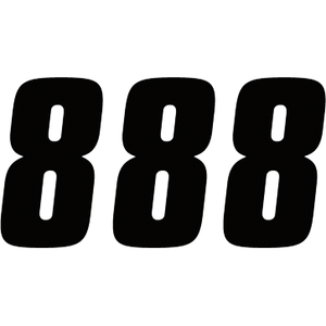 Number Stickers By Factory Effex 08-90008 Number Set 4310-0252 Parts Unlimited