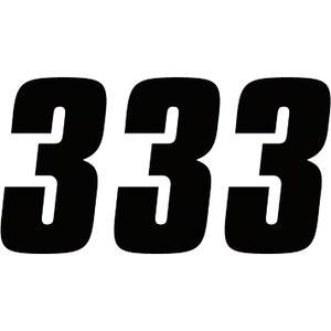 Number Stickers By Factory Effex 08-90043 Number Set 4310-0267 Parts Unlimited