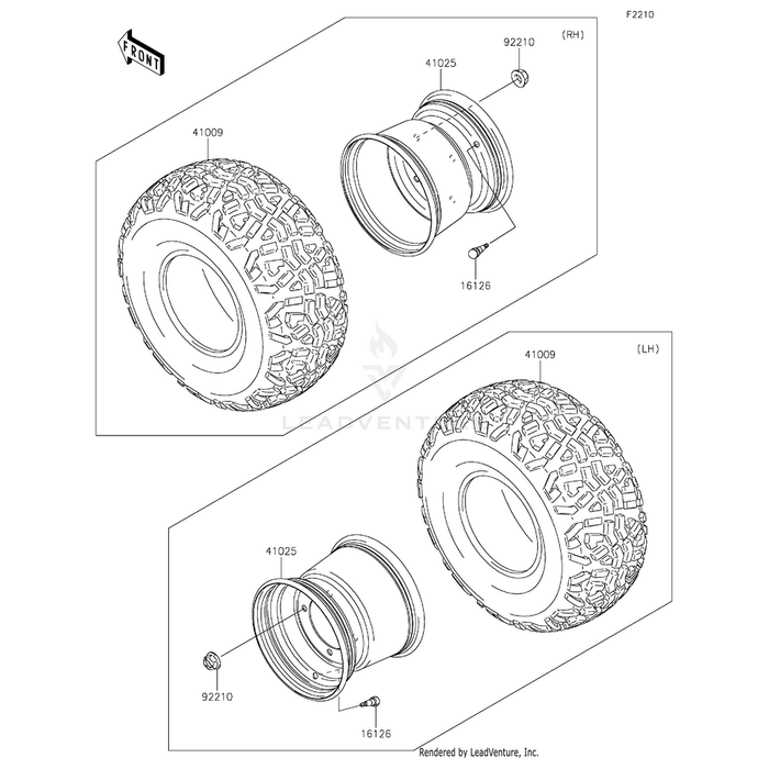 Nut,12Mm by Kawasaki