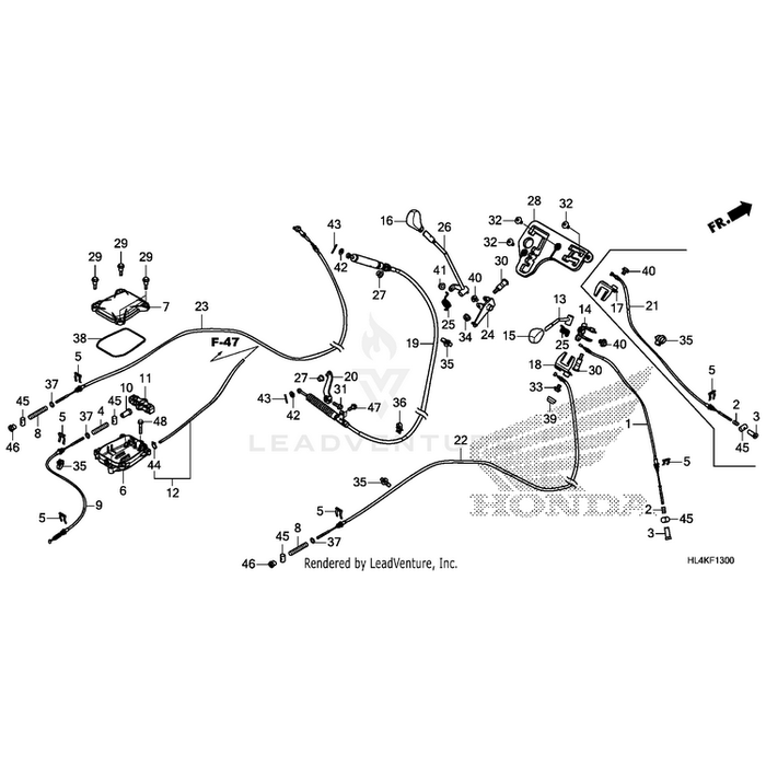 Nut B, Brake Rod Adjusting by Honda