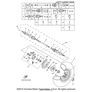 Nut by Yamaha 90179-20016-00 OEM Hardware 90179-20016-00 Off Road Express