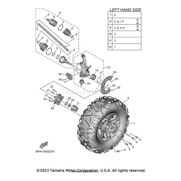 Nut, Cap by Yamaha