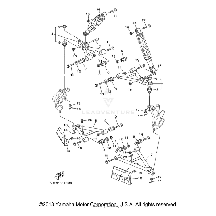 Nut, Castle by Yamaha