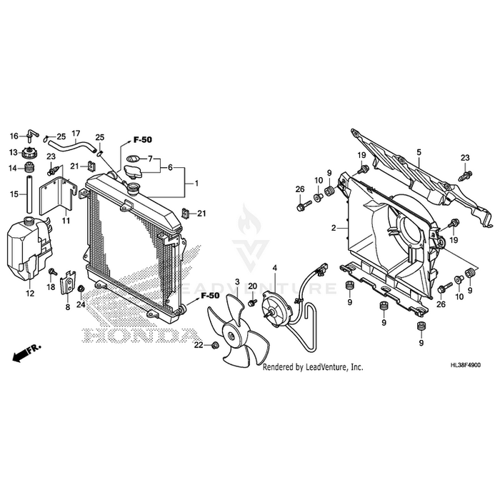 Nut, Clip (6Mm) by Honda