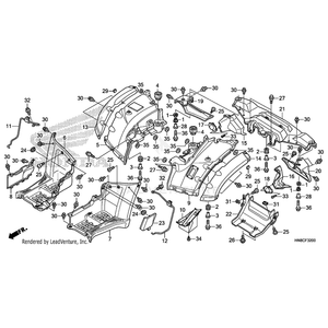 Nut, Clip (6Mm) by Honda 90675-SA5-003 OEM Hardware 90675-SA5-003 Off Road Express Peach St