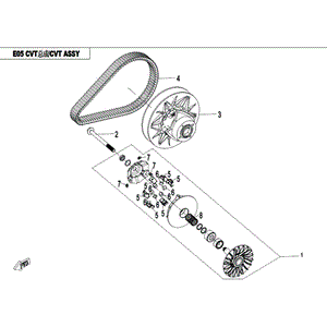 Nut Drive Pulley Rh (Right Hand) by CF Moto 0GR0-051008 OEM Hardware 0GR0-051008 Northstar Polaris