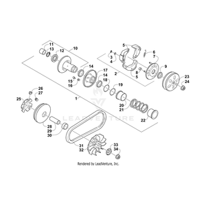 Nut Flange 10Mm By Arctic Cat 3307-058 OEM Hardware 3307-058 Core Power Equipment