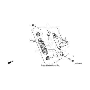 Nut, Flange (12Mm) (Fuse Rashi) by Honda 90306-KF0-003 OEM Hardware 90306-KF0-003 Off Road Express Peach St