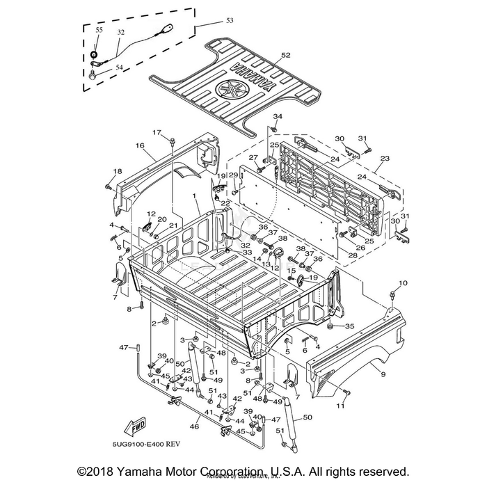 Nut, Flange by Yamaha