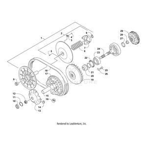 Nut,Hex Flange Countersunk (M20X1.5) By Arctic Cat 0827-073 OEM Hardware 0827-073 Core Power Equipment