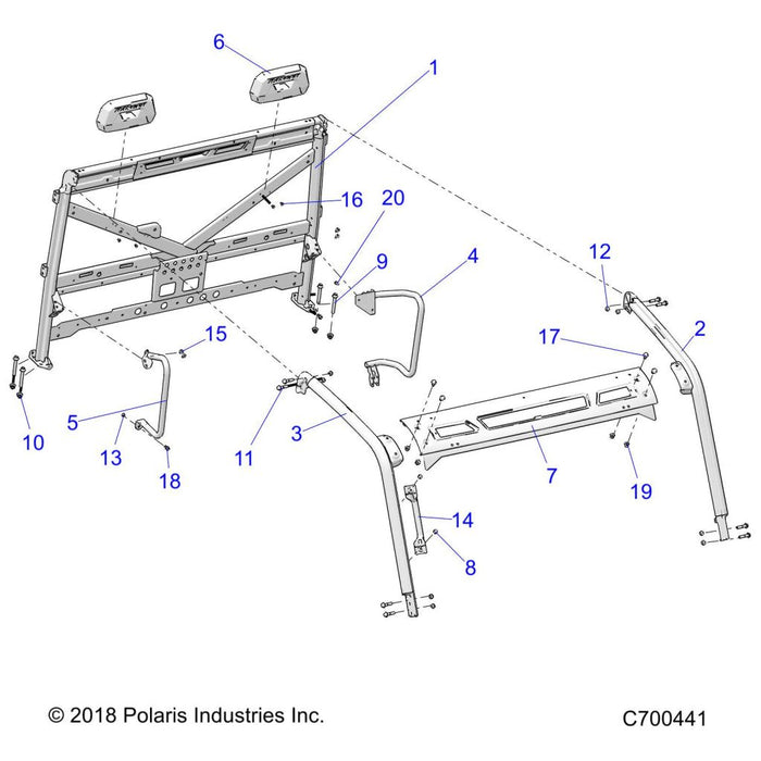 Nut-Hxfl-M10X1.5 8 Ztb Nyl by Polaris