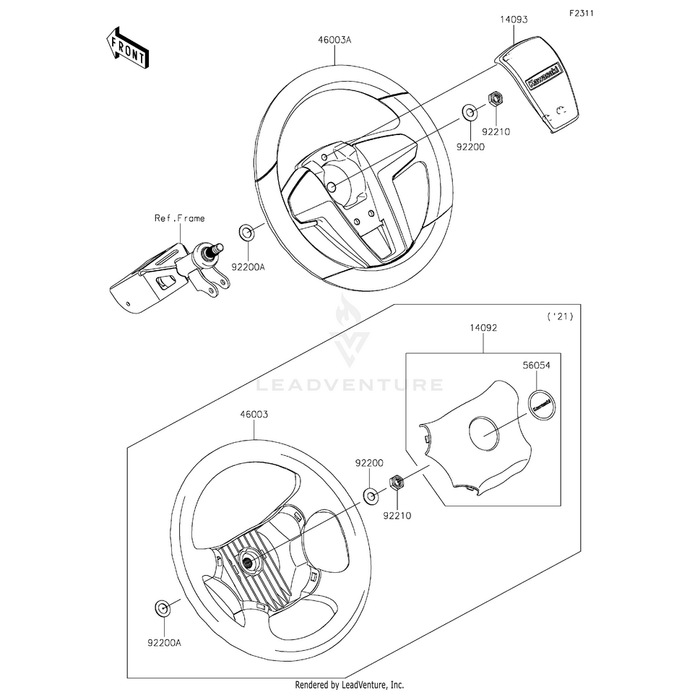 Nut,Lock,12Mm by Kawasaki