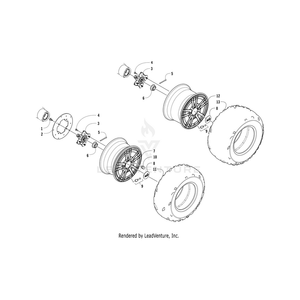 Nut,Lug (Blk) By Arctic Cat 1423-260 OEM Hardware 1423-260 Core Power Equipment