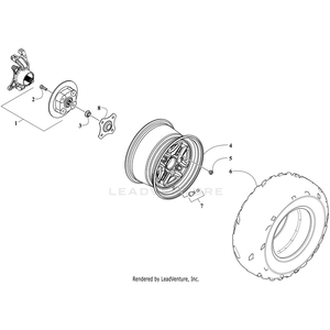 Nut, Lug By Arctic Cat 1423-404 OEM Hardware 1423-404 Core Power Equipment