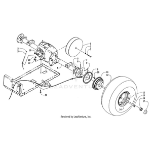 Nut, Lug By Arctic Cat 3401-059 OEM Hardware 3401-059 Core Power Equipment