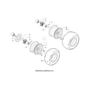 Nut,Lug-M10 By Arctic Cat 0423-408 OEM Hardware 0423-408 Core Power Equipment