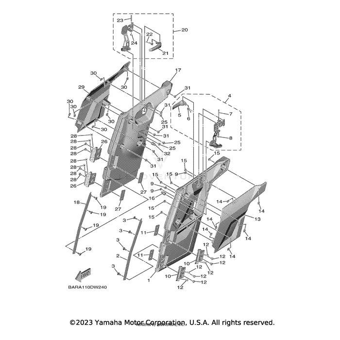 Nut,Plate by Yamaha