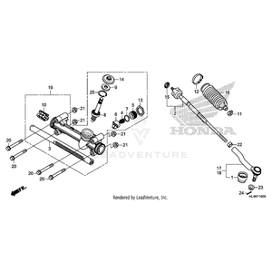 Nut, Rack Screw Lock by Honda 53458-S01-A51 OEM Hardware 53458-S01-A51 No Longer Available