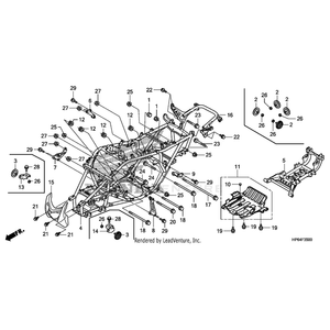 Nut, Self-Lock (12Mm) by Honda 90305-HP6-A00 OEM Hardware 90305-HP6-A00 Off Road Express Peach St