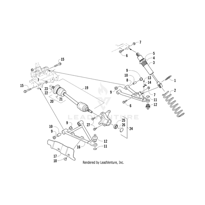 Nut, Spring Adjuster By Arctic Cat