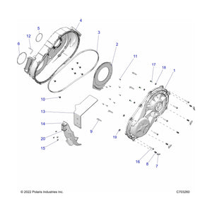 Nut-Sqr,M8X1.25,Zpc by Polaris 7547792 OEM Hardware P7547792 Off Road Express