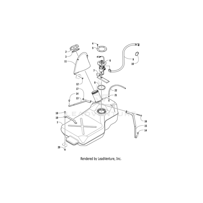 Nut, Stamped-1/4&Quot; (Sd 25001 Soh) By Arctic Cat