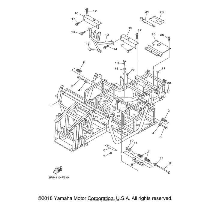 Nut, U Flange by Yamaha